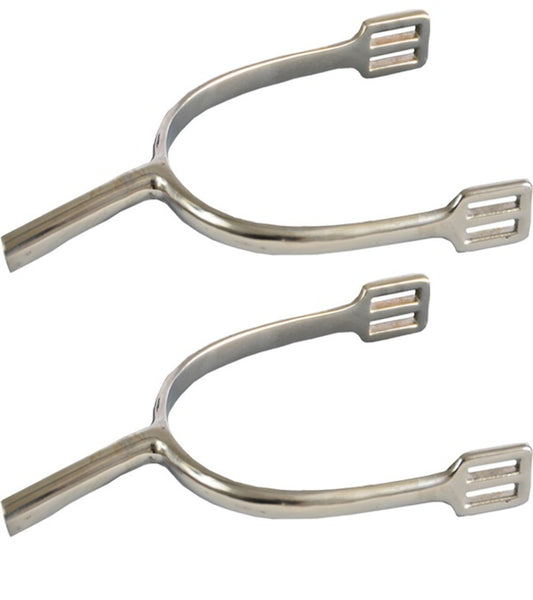 Ladies stainless steel Prince of Wales English riding spurs.