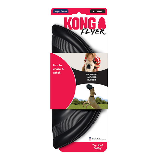KONG Extreme Flyer Large Black Frisbee Dog Toy