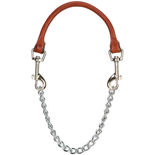 Leather and Chain Goat Collar 24"