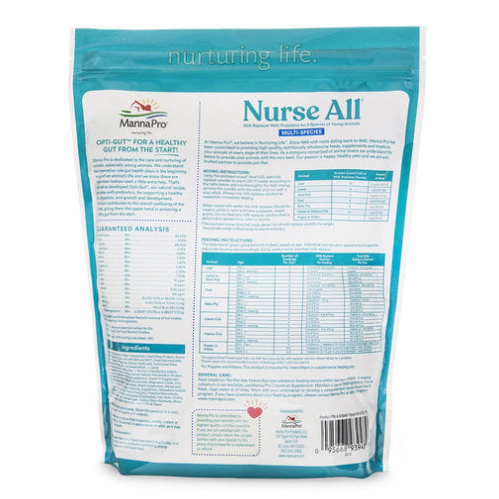 Nurse All Multi-Species Milk Replacer 3.5 lbs