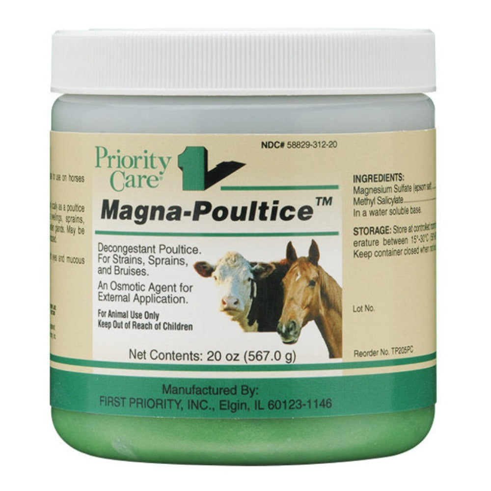 Priority Care MAGNA-POULTICE FOR HORSES AND CATTLE 20 oz. For strains sprains +