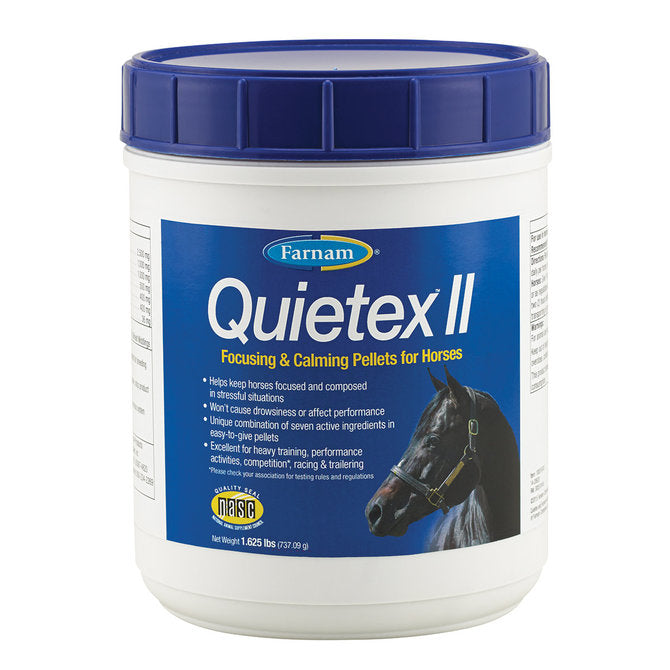Farnam Quietex II Horse Focusing & Calming Supplement Pellets 1.625 lbs