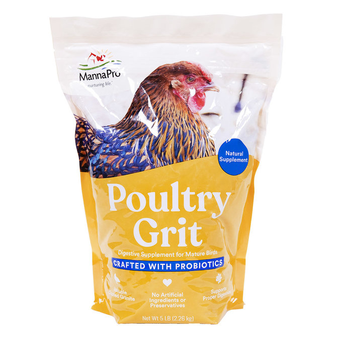 POULTRY GRIT w/ Probiotics 5 lb. bag For Mature Birds Feed digestive supplement