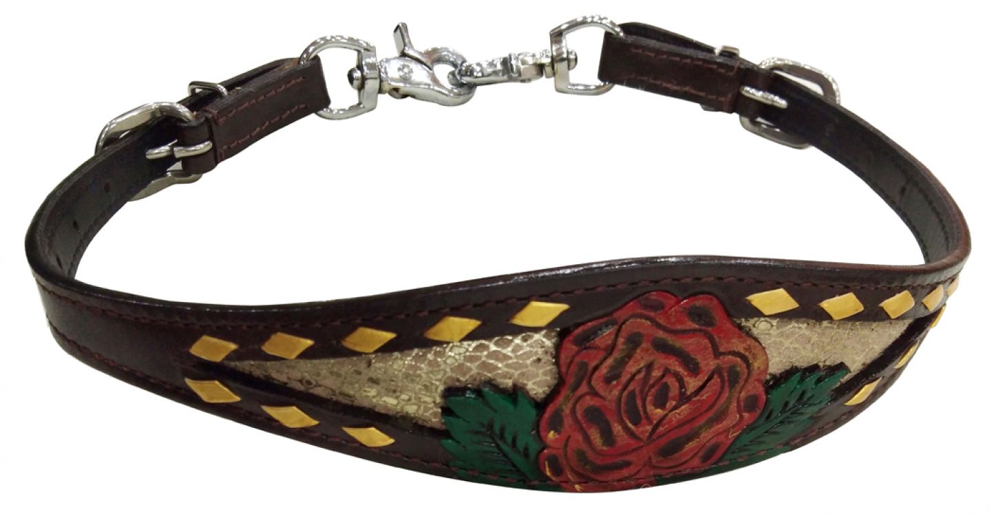 Snake Inlay Rose Wither Strap
