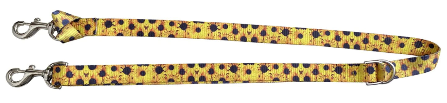Adjustable Sunflower Print Nylon Tie Down Strap