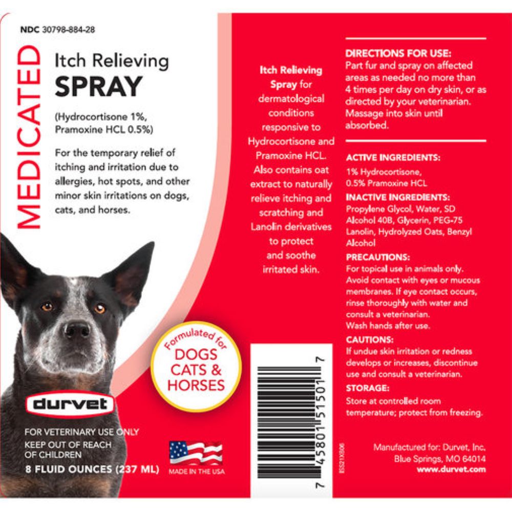 Durvet Medicated Itch Relieving Spray 8 oz.