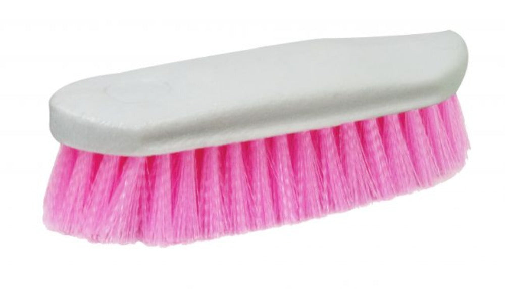 Neon Color Stiff Bristle Brush w/ Oval base