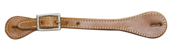 Leather Spur Straps with nickel plated buckle.