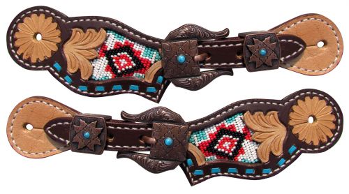 Youth Navajo Beaded Spur Straps
