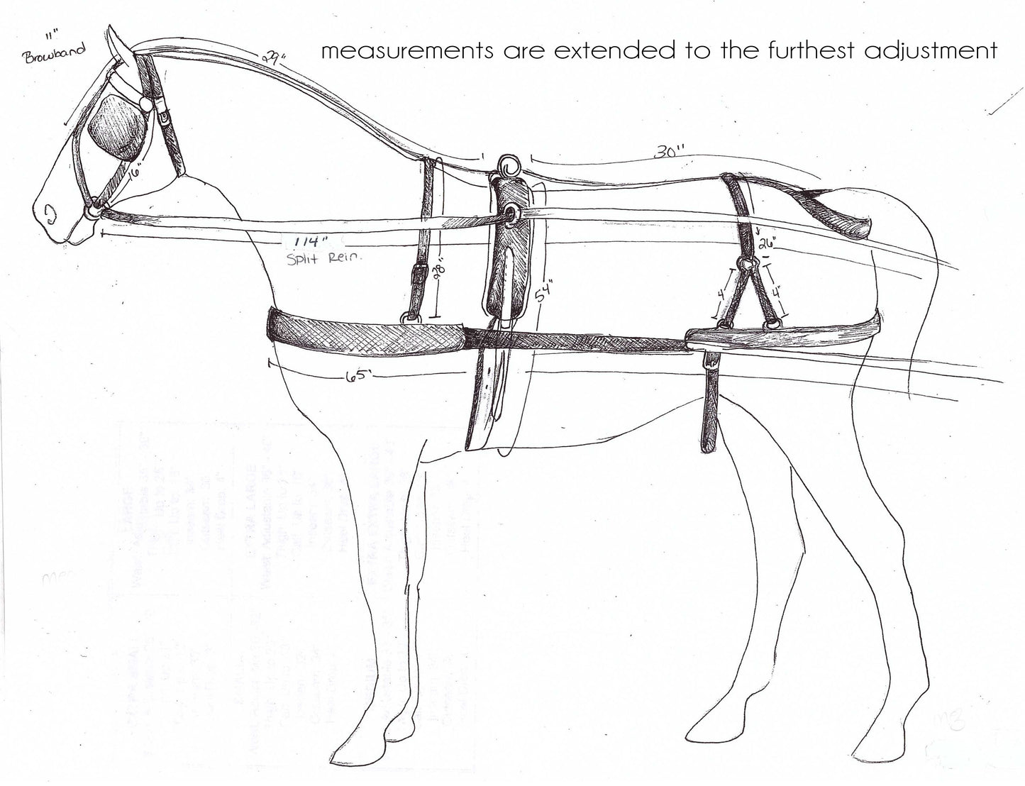 Mini Horse / Small Pony Leather Show Harness