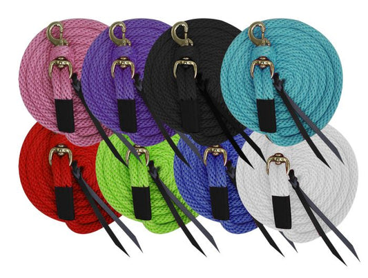 Poly Lead Rope w/ Removable Brass Snap
