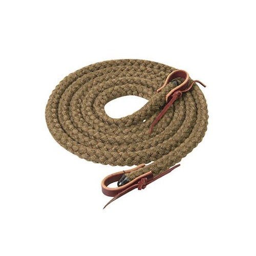 10' x 5/8" Silvertip Hollow Braid Trail Reins w/ Water Loops