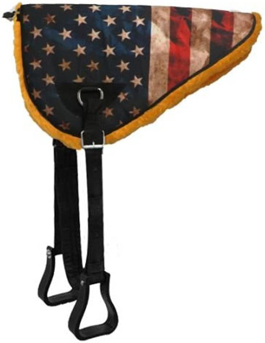 American Flag USA Bareback Saddle Pad