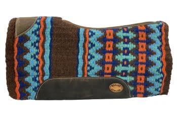 Klassy Cowgirl Brown & Turquoise BARREL STYLE SADDLE PAD