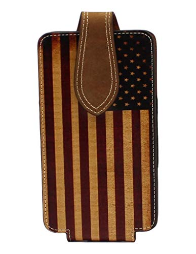 Nocona Cell Phone Case Holder w/ USA Flag Print