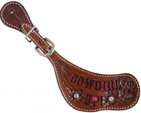 Cowgirl Up Spur Strap With Glitter Inlay
