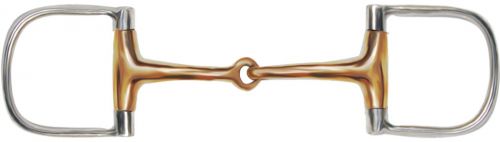 5" Showman Stainless Steel D Dee ring Bit Copper Mouth