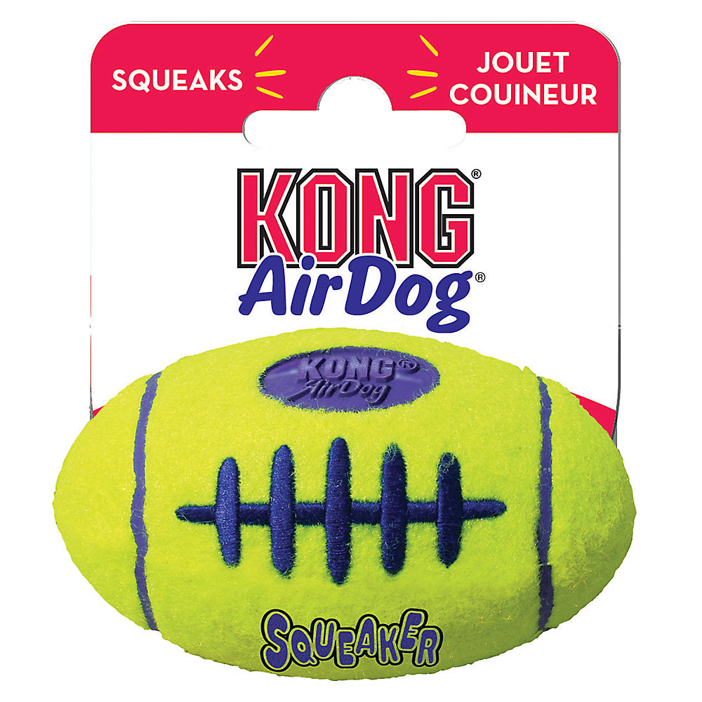 KONG Air Dog Large Football Squeaker Dog Toy