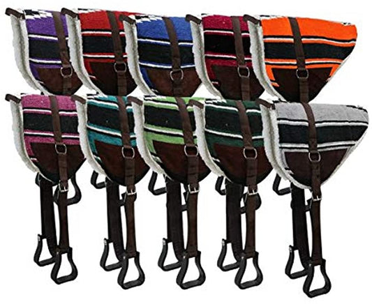 Showman Navajo Bareback Saddle Pad w/ Stirrups & Girth