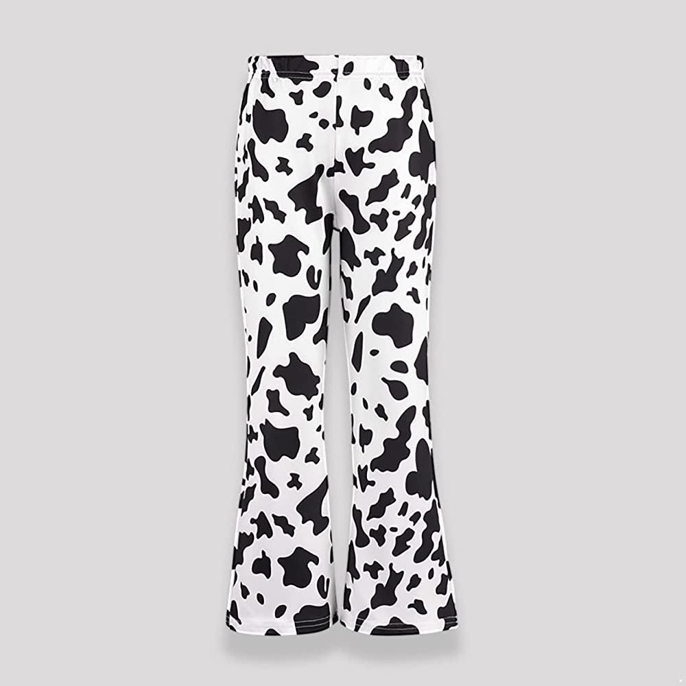 Girls Cow Print Flared Leg Pants – Tack N More