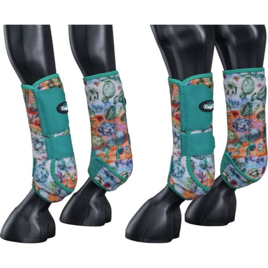 4 Pack Cactus Print Extreme Vented Sport Boots