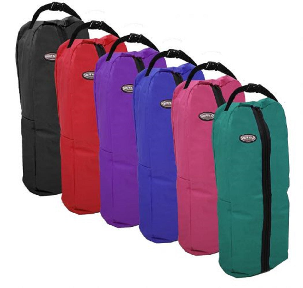 Nylon halter & bridle bag with zipper front