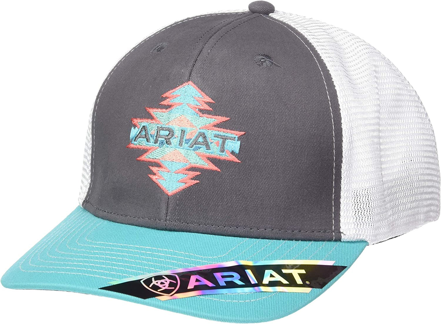 Women's Ariat Turquoise Gray White Hat