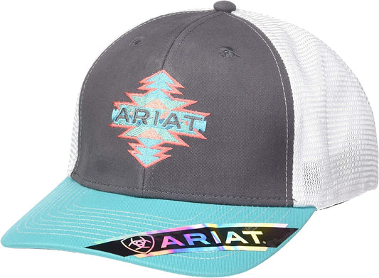 Women's Ariat Turquoise Gray White Hat
