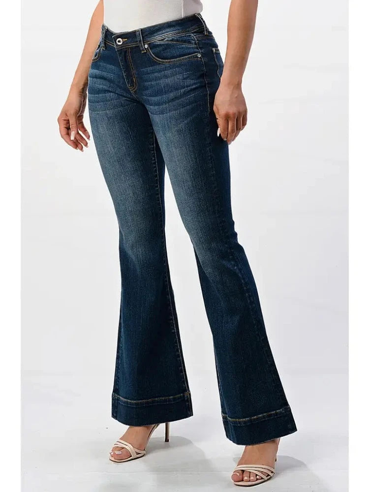 Women's Grace In LA Easy Fit Flare Jeans