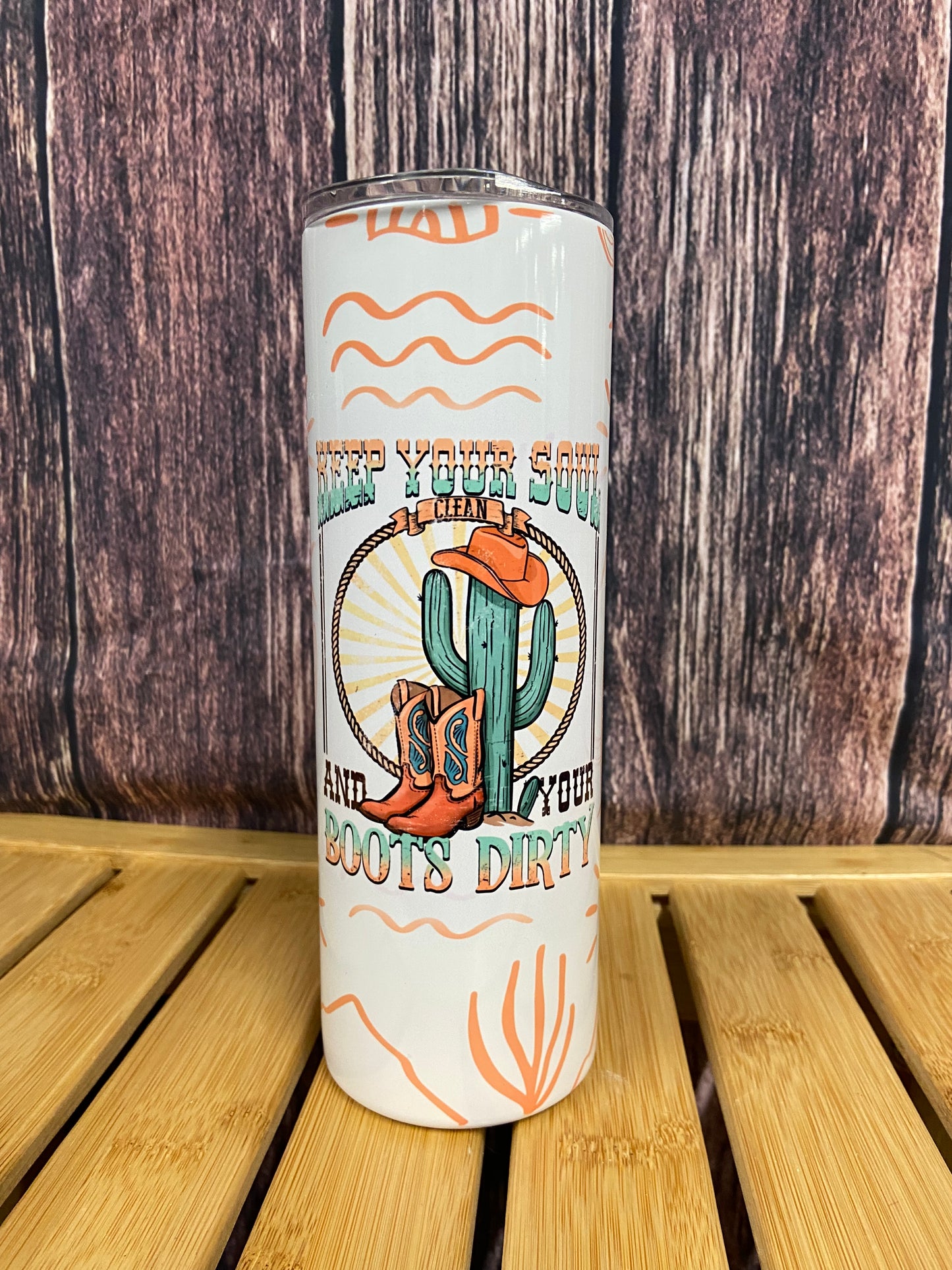 Cowboy Boots Tumbler or Water Bottle