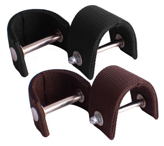 NYLON STIRRUP TURNER 3" Neck For horse stirrups saddle accessory Black Brown