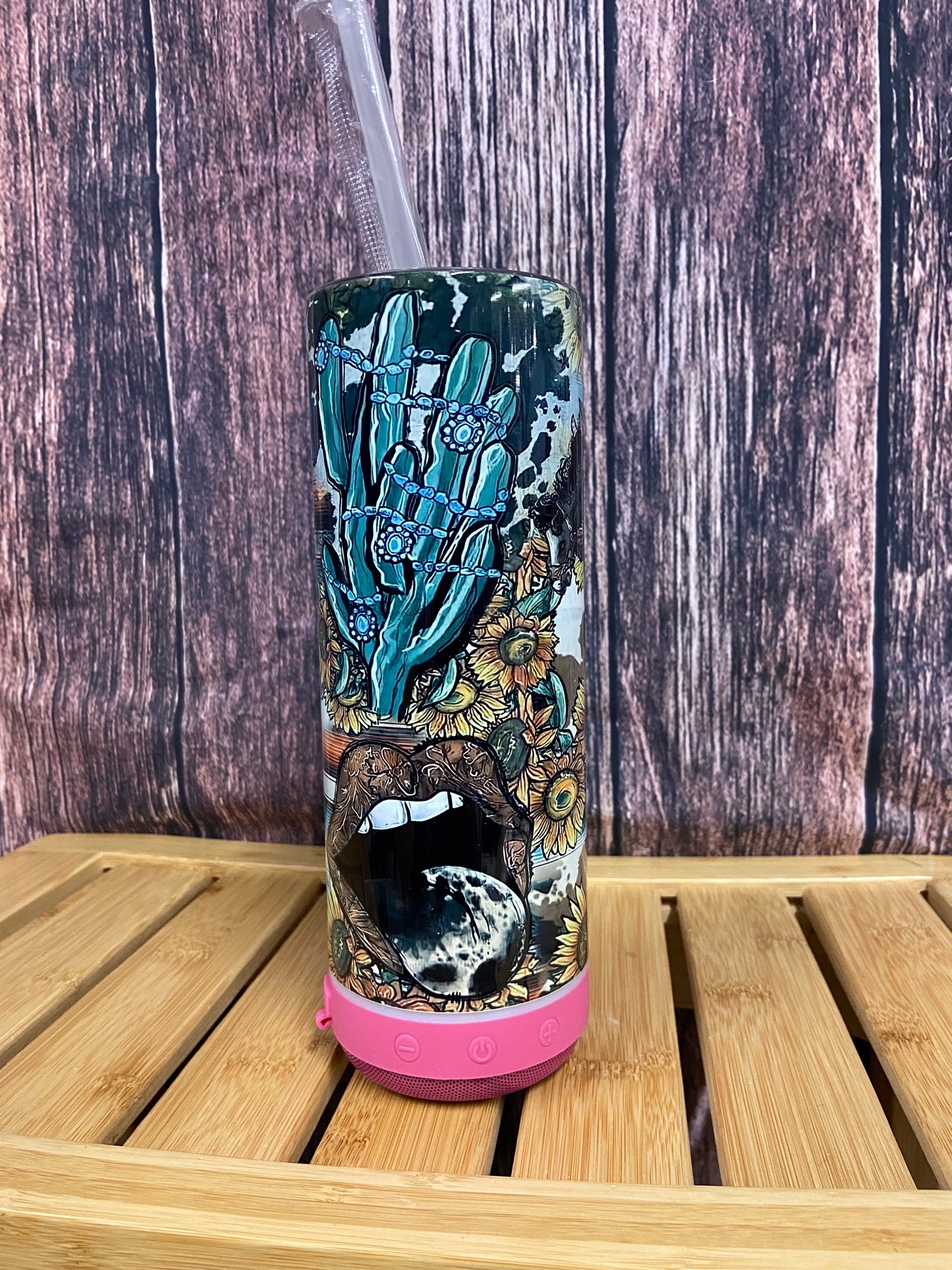 Tumbler 20oz Cup With Bluetooth Speaker