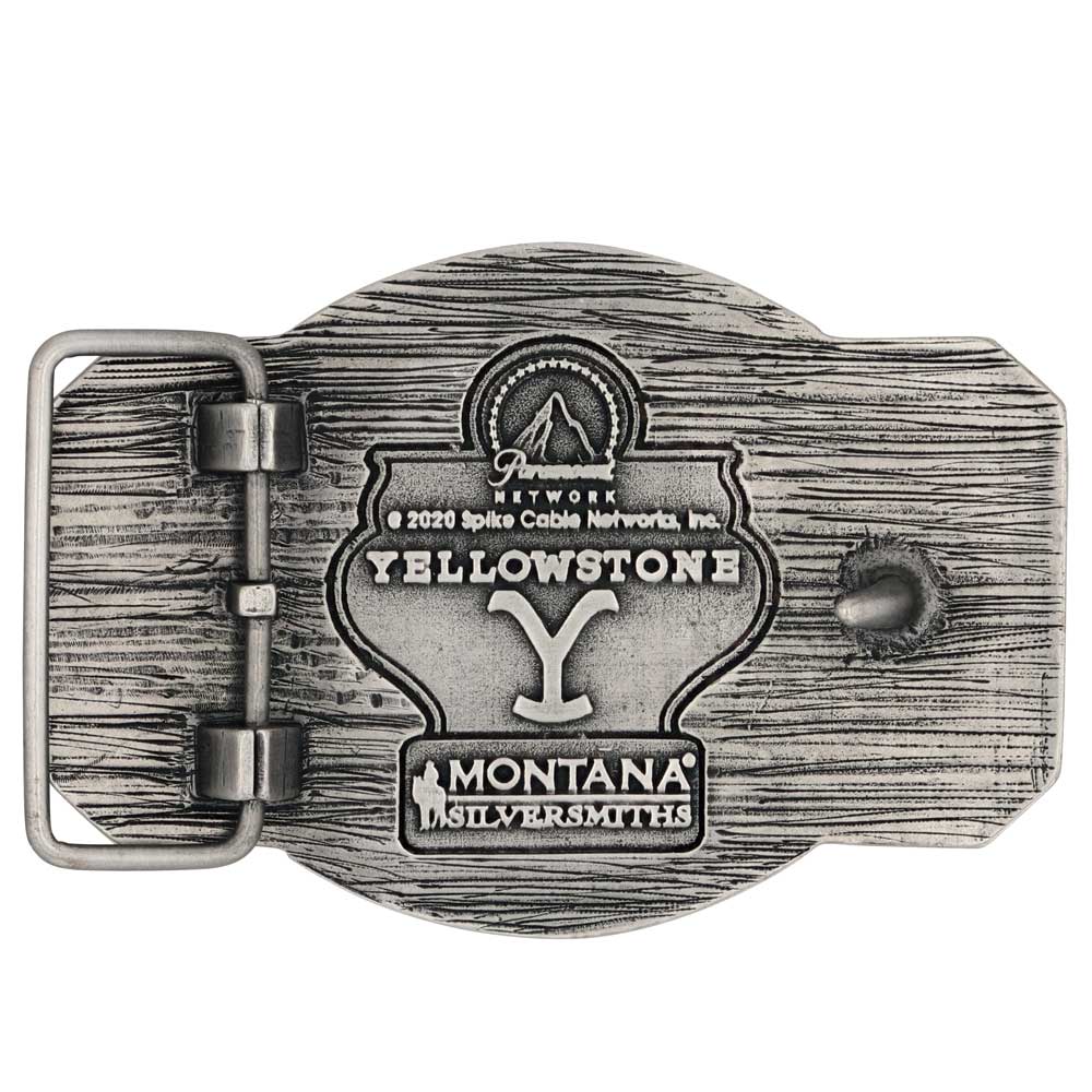 Montana Silversmiths Yellowstone 'DUTTON RANCH MONTANA' BELT BUCKLE TV show