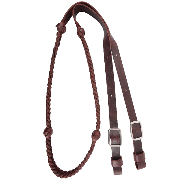 Braided Barrel Reins with Knots