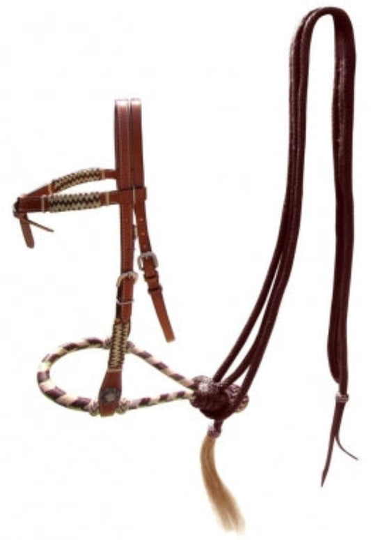 Leather Headstall w/ Rawhide Bosal