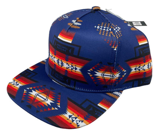 Nativo Blue Aztec Print Hat w/ Snapback