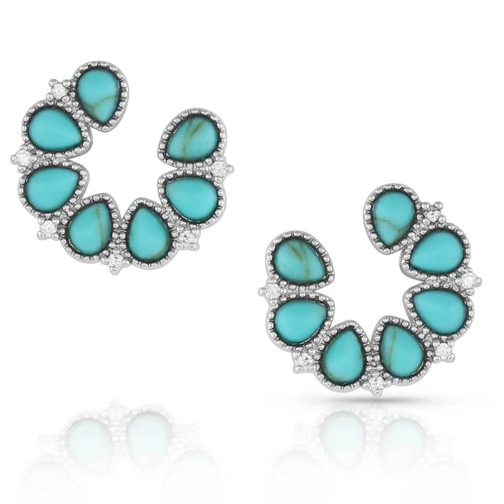 Montana Silversmiths 'Lucky Seven' Turquoise Earrings