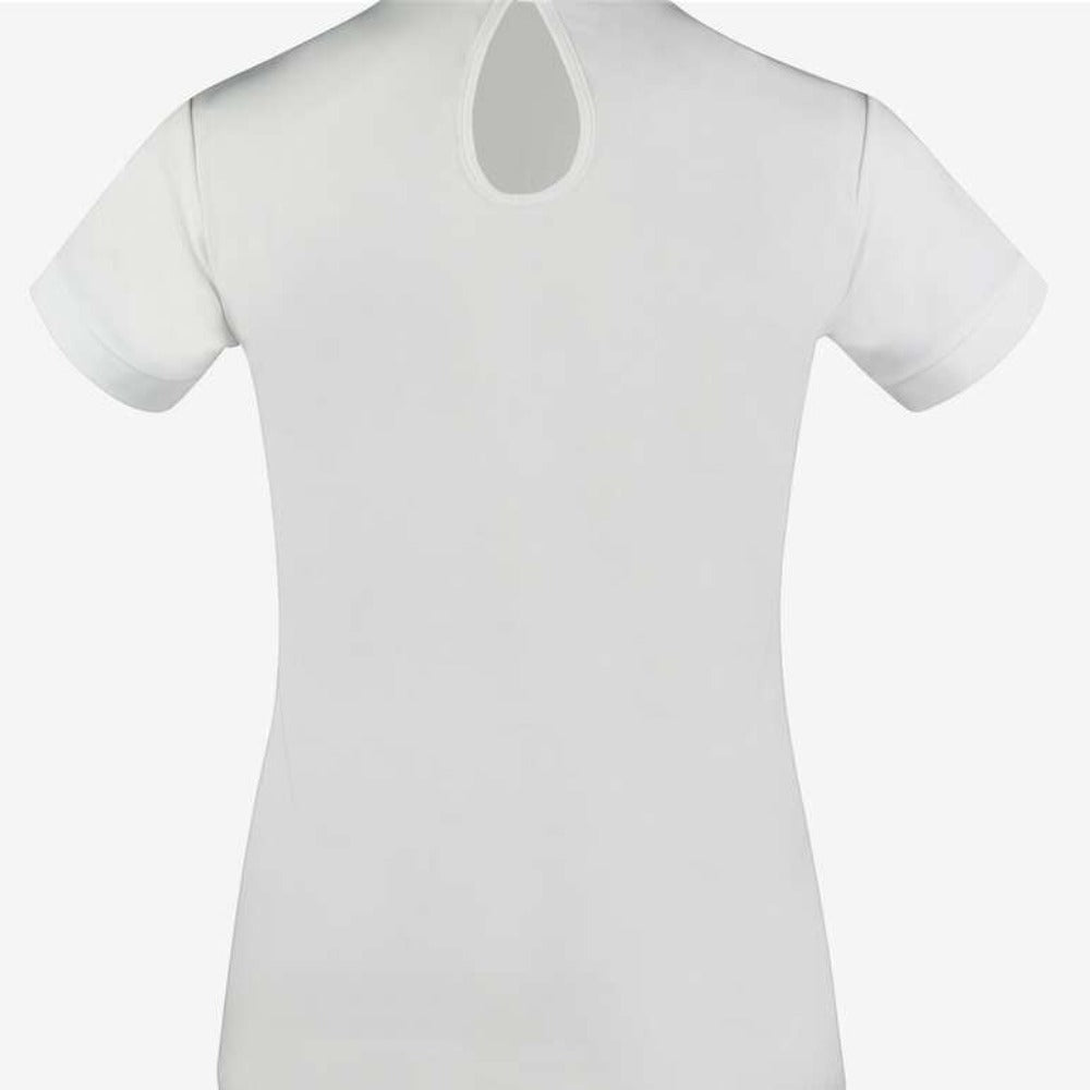Horze Women's White Georgia Short Sleeve Show Shirt w/ Crystals