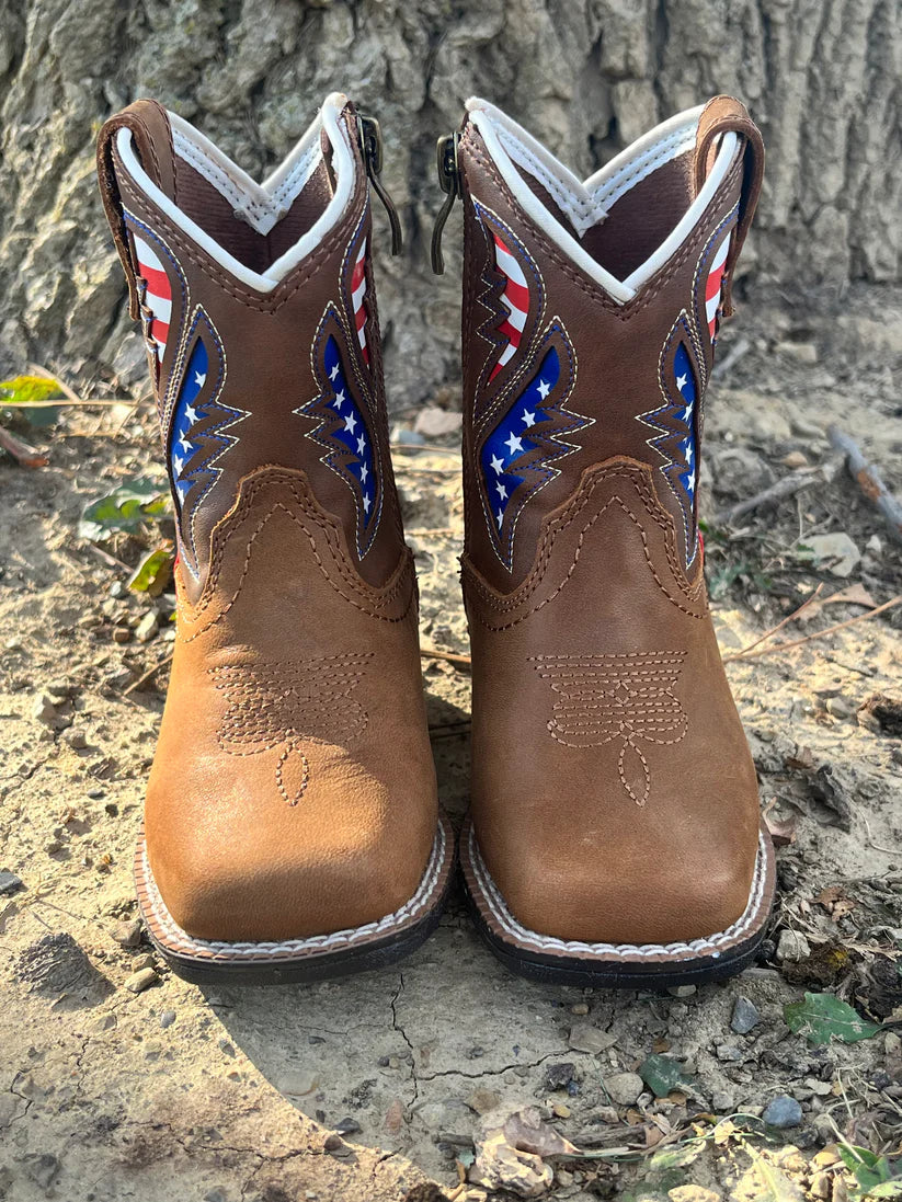 Women's american flag ariat top boots