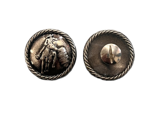 1" Wide Barrel Racer Concho