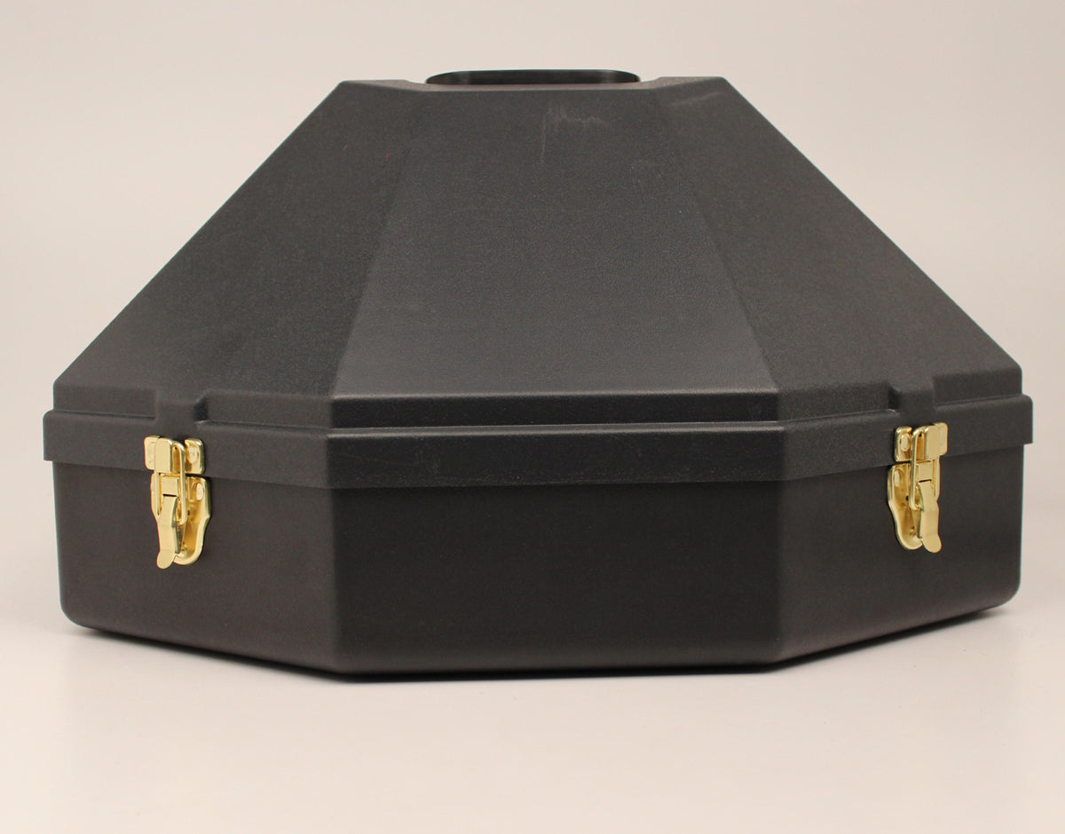 Oversize Black Plastic Cowboy Hat Can