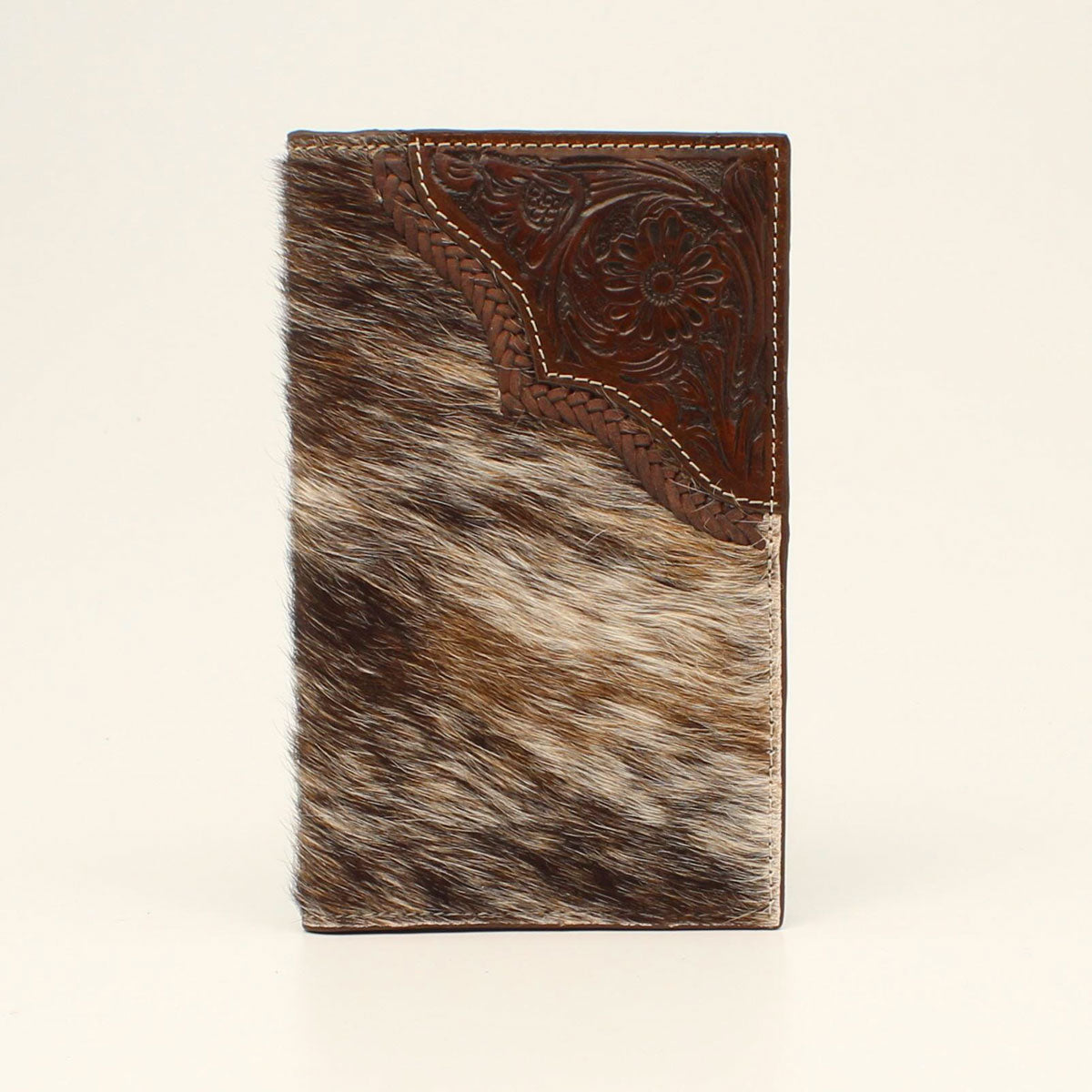 Nocona Leather Goods COW HAIR RODEO WALLET / CHECKBOOK COVER