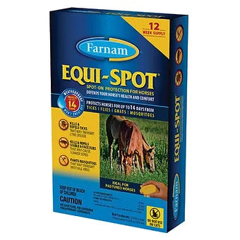 Equi-Spot Tick & Fly Protection for Horses 12 wk supply