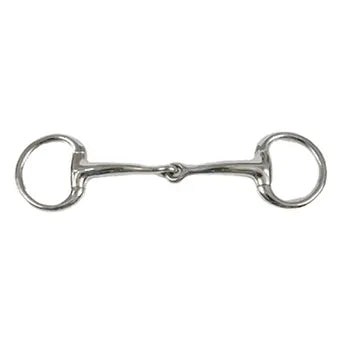 5" Stainless Steel Curved Mouth Eggbutt Snaffle Bit