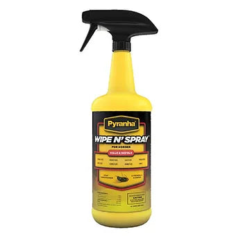 Pyranha Wipe N' Spray Fly Spray for Horses 32 oz