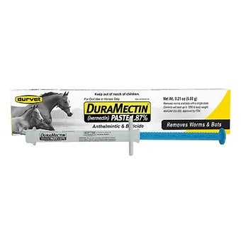 Durvet DuraMectin (Ivermectin) Horse Dewormer Paste 6.08 gm