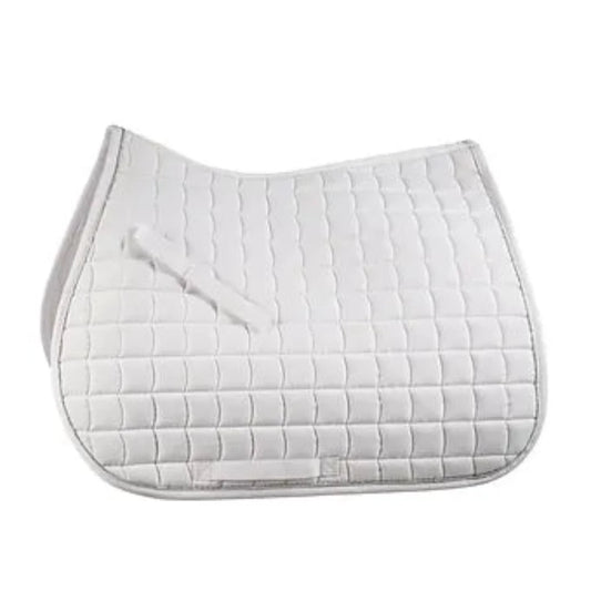 Horze White All Purpose Saddle Pad - Horse Size