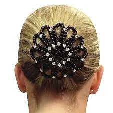 Black Pearl And Crystal Hair Net
