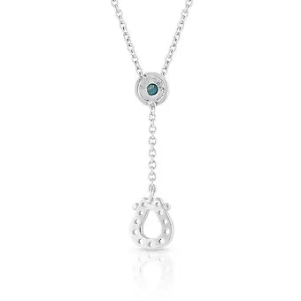 Montana Silversmiths Women's 'Infinite Luck' Turquoise Pendant Necklace