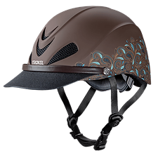 Troxel Dakota Turquoise Paisley Equestrian Riding Helmet